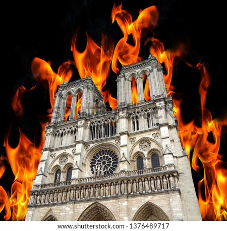 NOTRE DAME ON FIRE