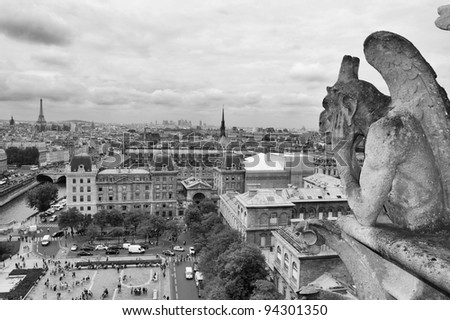 Similar – Gargoyle auf Notre Dame in Paris