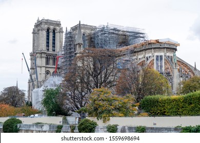 Notre Dame Paris Under Restoration Detail