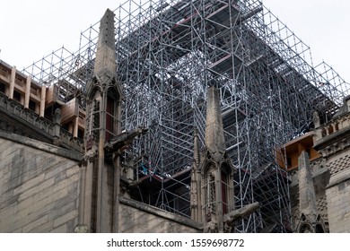 Notre Dame Paris Under Restoration Detail