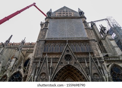 Notre Dame Paris Under Restoration Detail