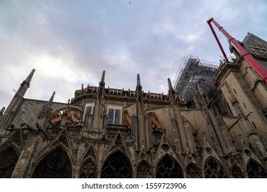 Notre Dame Paris Under Restoration Detail