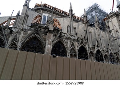 Notre Dame Paris Under Restoration Detail