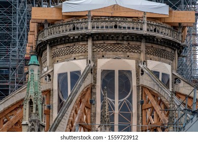 Notre Dame Paris Under Restoration Detail