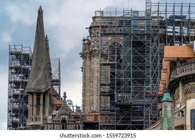 Notre Dame Paris Under Restoration Detail