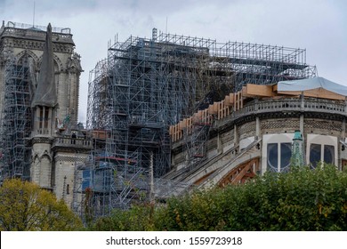 Notre Dame Paris Under Restoration Detail