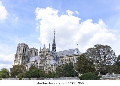 Notre-dame de Paris before big burning in 2019