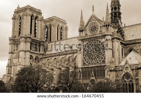 Notre-Dame de Paris; French for 