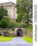 Nottingham castle, a Norman castle in a city of Nottingham in central England’s Midlands region, UK