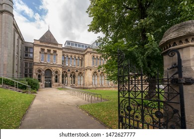 Nottingham, England - August 07, 2019: Newton and Arkwright Buildings Nottingham Trent University, Nottingham United Kingdom