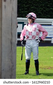 NOTTINGHAM RACECOURSE, NOTTINGHAM, UK : 9 OCTOBER 2019 : Jockey Kieran Schofield At Nottingham Races