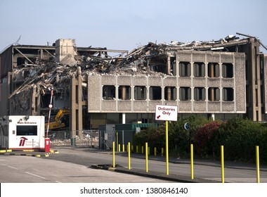 Nottingham, UK 04/24/2019 The Imperial Brands Cigarette Factory Undergoing Demolition