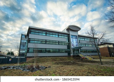 Nottingham, UK 11 26 2020 Modern University Hospital Building