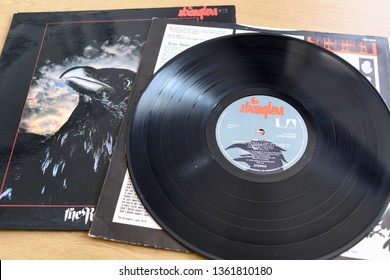 Nottingham,UK. April 07th 2019. The Raven Tilted Album By British New Wave Punk Band The Stranglers.An Original Pressing On The United Artists Label.