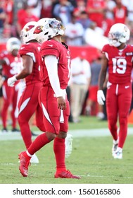 Nov 10, 2019; Tampa, FL USA;  Arizona Cardinals Quarterback Kyler Murray (1) Looks Up In Desperation Late In The 4th Quarter.