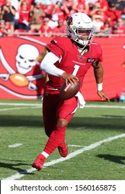 Nov 10, 2019; Tampa, FL USA;  Arizona Cardinals Quarterback And First Overall Draft Pick Kyler Murray (1) Rolls Out Of The Pocket During An NFL Game. 