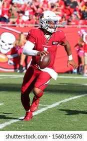 Nov 10, 2019; Tampa, FL USA;  Arizona Cardinals Quarterback And First Overall Draft Pick Kyler Murray (1) Rolls Out Of The Pocket During An NFL Game. 