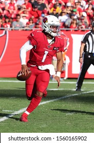 Nov 10, 2019; Tampa, FL USA;  Arizona Cardinals Quarterback And First Overall Draft Pick Kyler Murray (1) Rolls Out Of The Pocket During An NFL Game. 