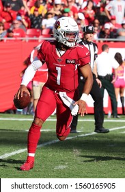 Nov 10, 2019; Tampa, FL USA;  Arizona Cardinals Quarterback And First Overall Draft Pick Kyler Murray (1) Rolls Out Of The Pocket During An NFL Game. 