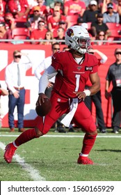 Nov 10, 2019; Tampa, FL USA;  Arizona Cardinals Quarterback And First Overall Draft Pick Kyler Murray (1) Rolls Out Of The Pocket During An NFL Game. 