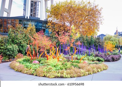 Nov 2,2013: Seattle,Washington-Glass Exhibit At Chihuly Garden 