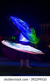 NOV 29 -DUBAI, UAE:  Arab Dancer Performing A 