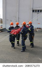 Tekirdağ-Turkey, Nov.20.2021- Greek Search And Rescue Team Doing Earthquake Exercise In Tekirdağ