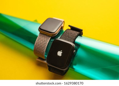 NOVA BANA, SLOVAKIA - NOV 17, 2019: New Apple Watch Series 5