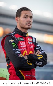 November 02, 2019 - Ft. Worth, Texas, USA: Kyle Larson (42) gets ready to qualify for the AAA Texas 500 at Texas Motor Speedway in Ft. Worth, Texas.