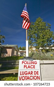 NOVEMBER 2004 - Exterior Entrance To A Polling Place, CA