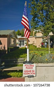 NOVEMBER 2004 - Exterior Entrance To A Polling Place, CA