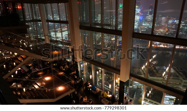 November 2016 Photo Interior Shard Skyscraper Stock Photo