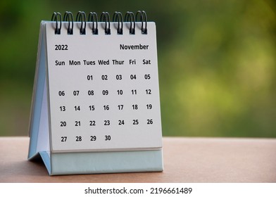 November 2022 calendar with customizable space for text or ideas. Copy space. - Shutterstock ID 2196661489