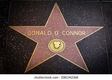 November 24, 2021: 
Donald O'Connor's star on the Hollywood Walk of Fame