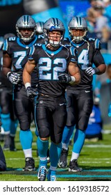 November 25, 2018 - Christian MCCAFFREY (22) Runs Against The Visiting Seattle Seahawks At Bank Of America Stadium In Charlotte, NC.  The Panthers Lose To The Seahawks, 30-27.  