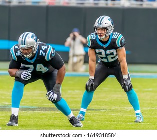 November 25, 2018 - Christian MCCAFFREY (22) Runs Against The Visiting Seattle Seahawks At Bank Of America Stadium In Charlotte, NC.  The Panthers Lose To The Seahawks, 30-27.  