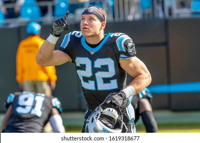 November 25, 2018 - Christian MCCAFFREY (22) Runs Against The Visiting Seattle Seahawks At Bank Of America Stadium In Charlotte, NC.  The Panthers Lose To The Seahawks, 30-27.  