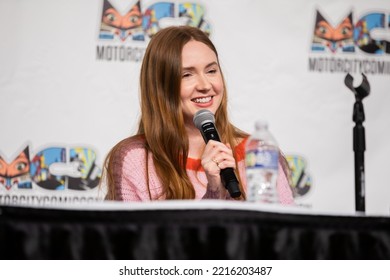 Novi, MI - October 16, 2022: Karen Gillian With Alex Kingston And Matt Smith Host A Doctor Who Panel At Motor City Comic Con