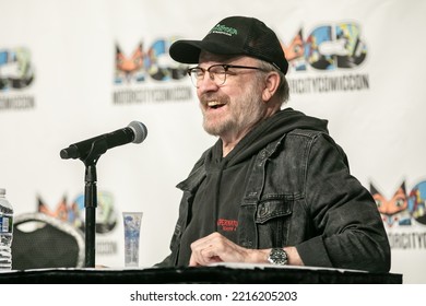 Novi, MI - October 16, 2022: Jim Beaver With Alaina Huffman And Steven Williams Host A Supernatural Panel At Motor City Comic Con