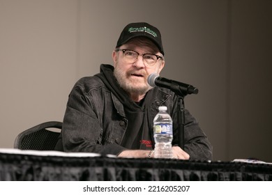 Novi, MI - October 16, 2022: Jim Beaver With Alaina Huffman And Steven Williams Host A Supernatural Panel At Motor City Comic Con