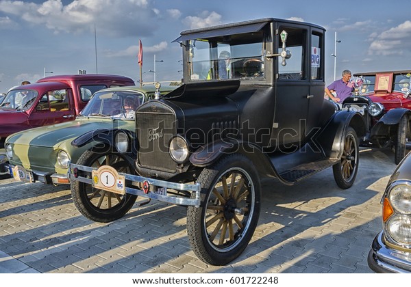 NOVI\
SAD, SERBIA - AUGUST 30 2014: EXHIBITION OF OLDTIMERS, XX\
INTERNATIONAL MEETING OF OLD FASHIONED VEHICLES.\
