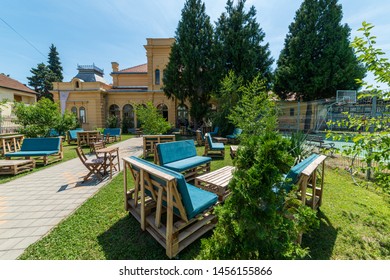 Novi Sad, Serbia July 18, 2019: Cultural Station Esjeg In Novi Sad. This Is A Rehabilitated Building Of An Old Shooting Range.