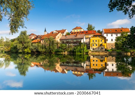 Novo Mesto ( Rudolfswerth, Newestat), Slovenia, Lower Carniola Region, near Croatia at Bend of River Krka.