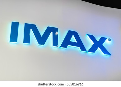 Novokuznetsk Russia - January 13, 2017:  IMAX Movie Cinema. IMAX Is A Motion Picture Film Format Created By Canadian Company IMAX Corporation.