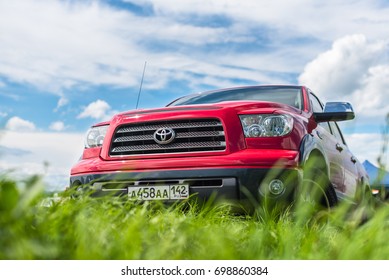 Novokuznetsk, Russia - July 29, 2017: Toyota Tundra 