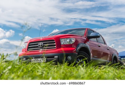 Novokuznetsk, Russia - July 29, 2017: Toyota Tundra 