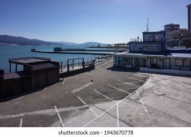 Novorossiysk, Southern Federal District. Russia 03.07.2021. View Of Buildings On The City Embankment.