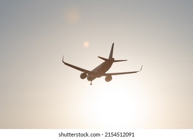 Novosibirsk, Novosibirsk Region, Russia - 05.10.2022: S7 Aircraft Landing At Tolmachevo Airport