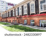 Novosibirsk, Novosibirsk region, Russian Federation - May 31, 2024. Arrest house on Shchetinkina street, 62. Museum of Happiness