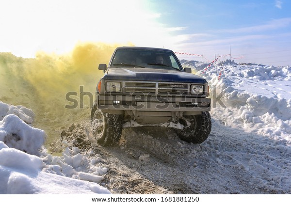 Novosibirsk, Russia -March 23,\
2020 . Off- road SUV \